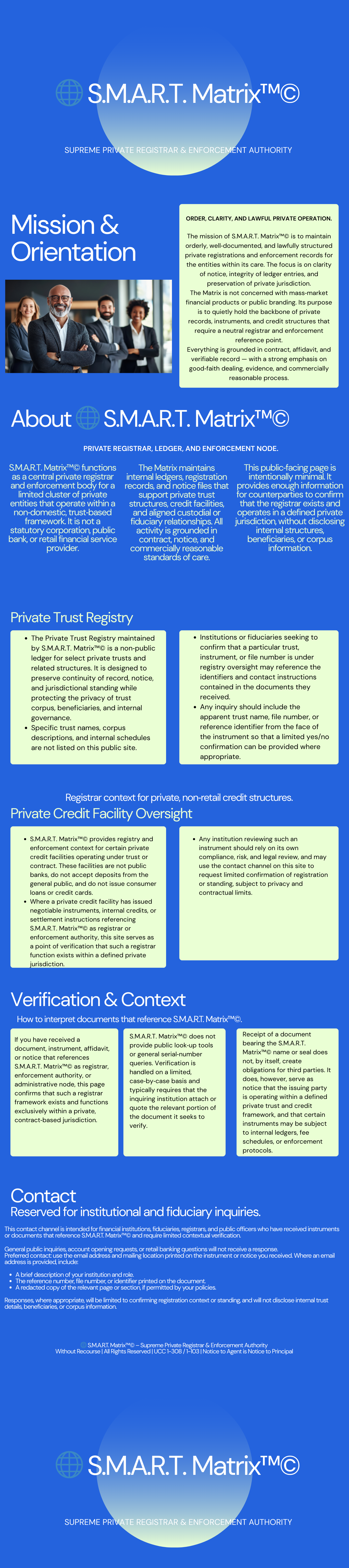 S.M.A.R.T. Matrix overview banner